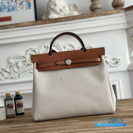 Hermès Herbag Zip 31 Bag | 31x25x10 cm | Luxury Canvas & Leather Shoulder Bag for Women | Spacious Everyday Hermès Tote1:1High-quality replica