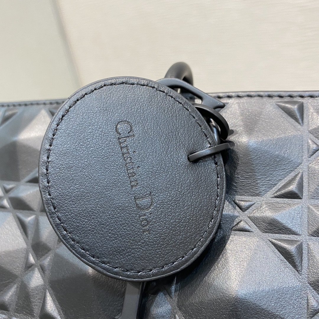 Christian Dior Lady D-Joy Bag Black Cannage with Beaded Motif, For Women Women’s Handbags, 26cm CD M0540SNEA_M900