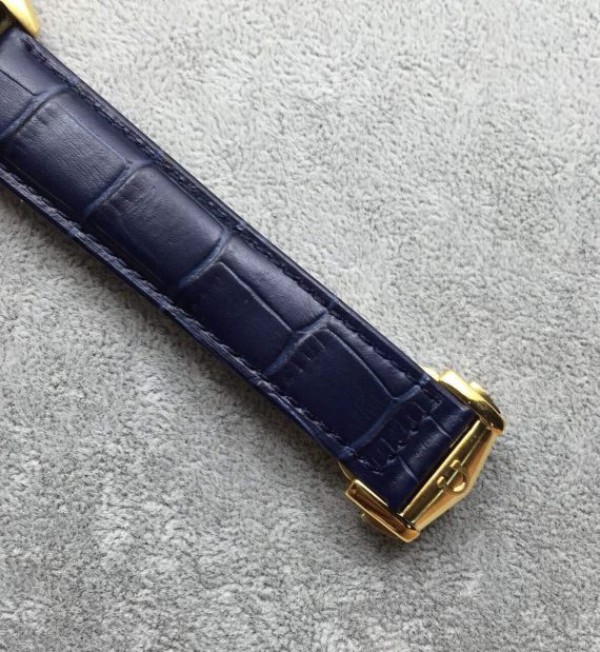Replica Omega Globemaster Master Chronometer YG Case Blue Dial Leather Strap A8900 - Top club