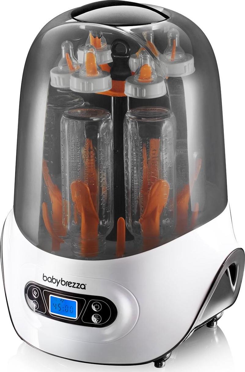 Baby Brezza Baby Bottle Sterilizer and Dryer Machine Electric Steam Sterilization - Pacifiers. Glass. Plastic. and Newborn Feeding Bottles
