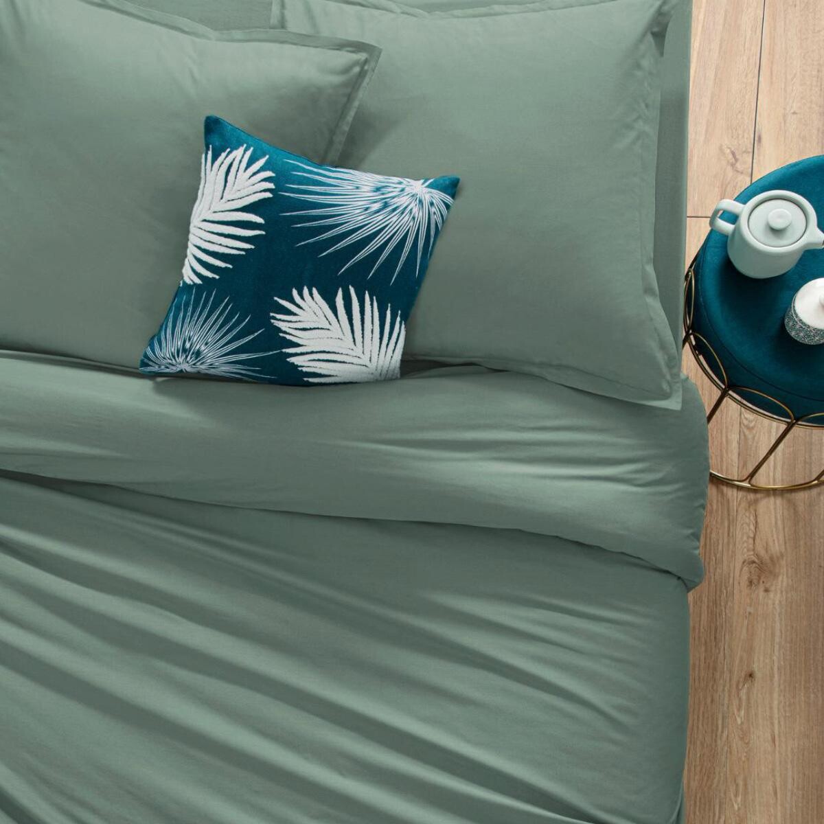 Pillowcase, cotton Celadon blue, 50x70 cm