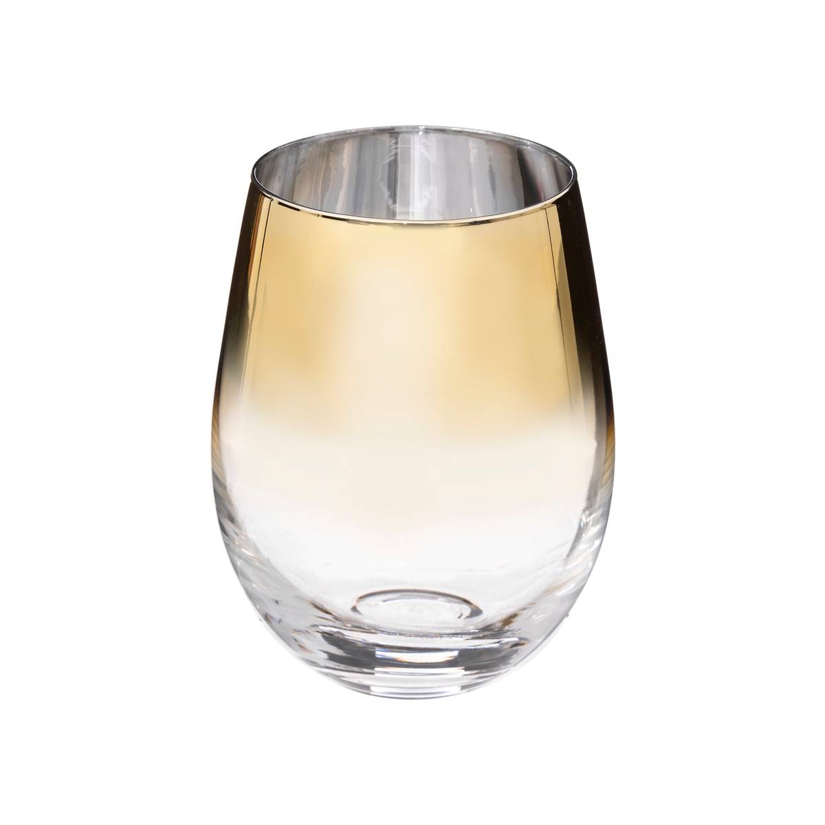 Set of 6 low tumblers "Arya" 540 ml, Gold