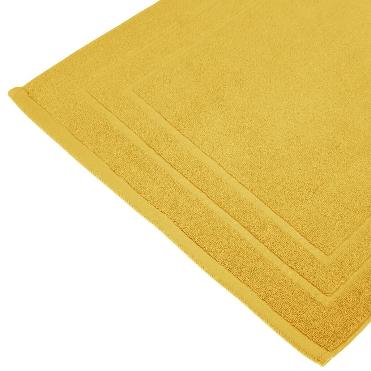 Bath mat, cotton Mustard yellow, 50x70 cm, 700 g/m&sup2;