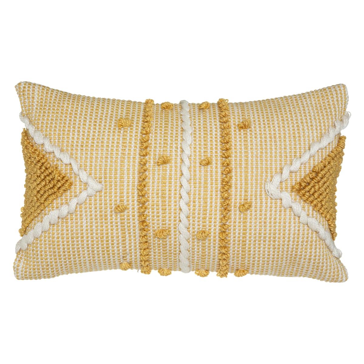 Cushion "R.O.W." Mustard yellow, 30x50 cm