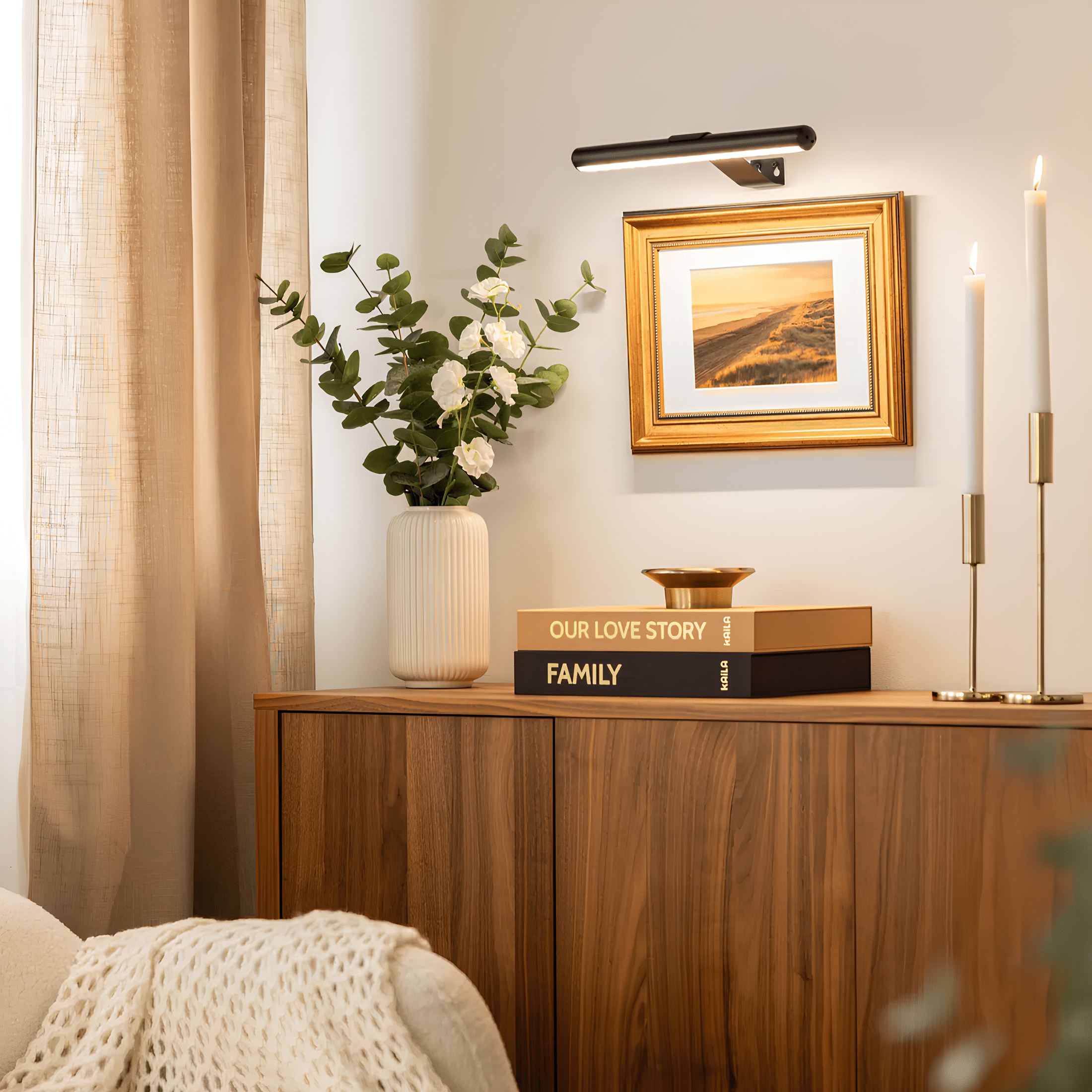 LichtFrame – Draadloze Schilderijlamp met Afstandsbediening