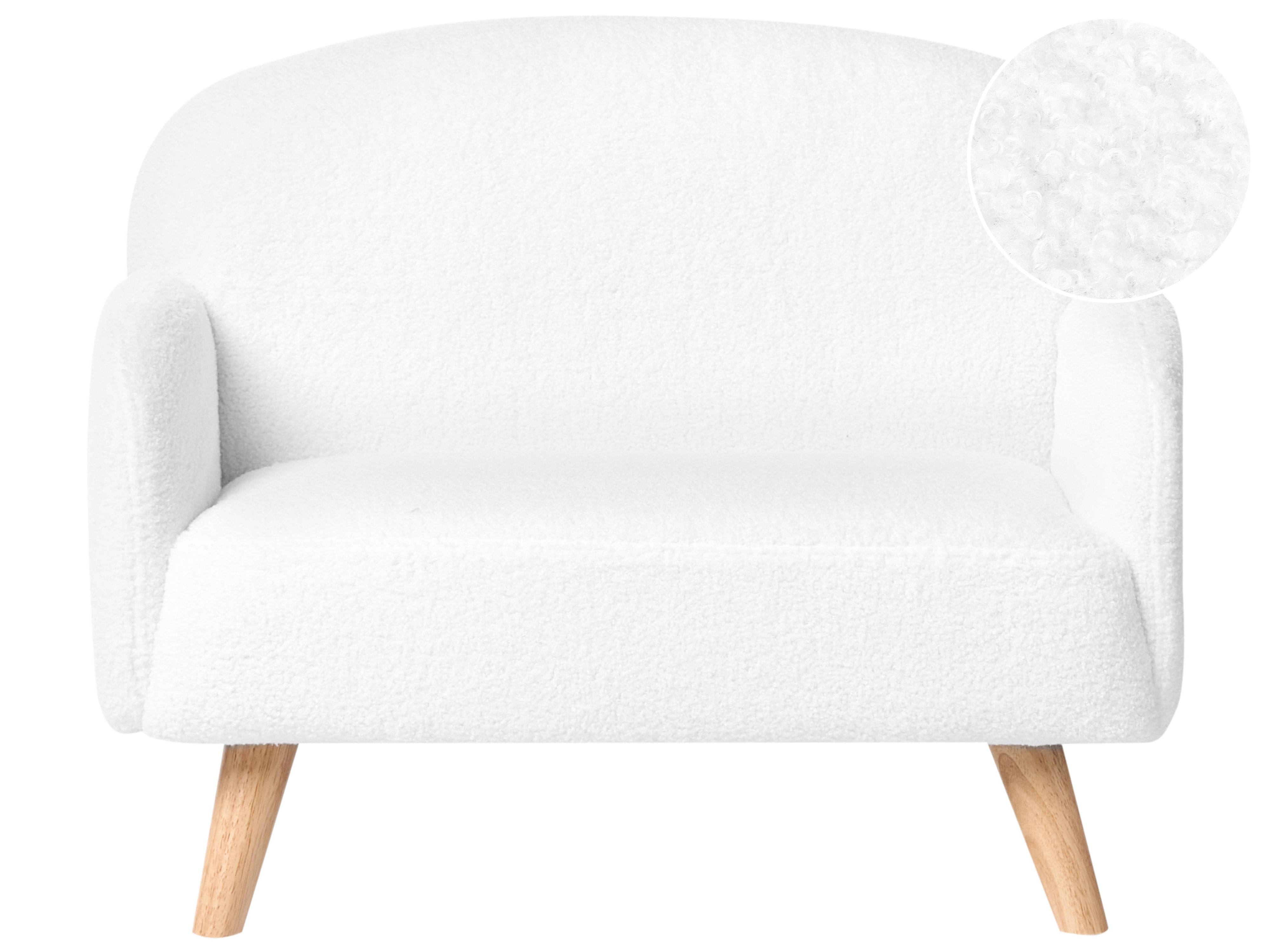 Kids Sofa OTTAL Boucle White