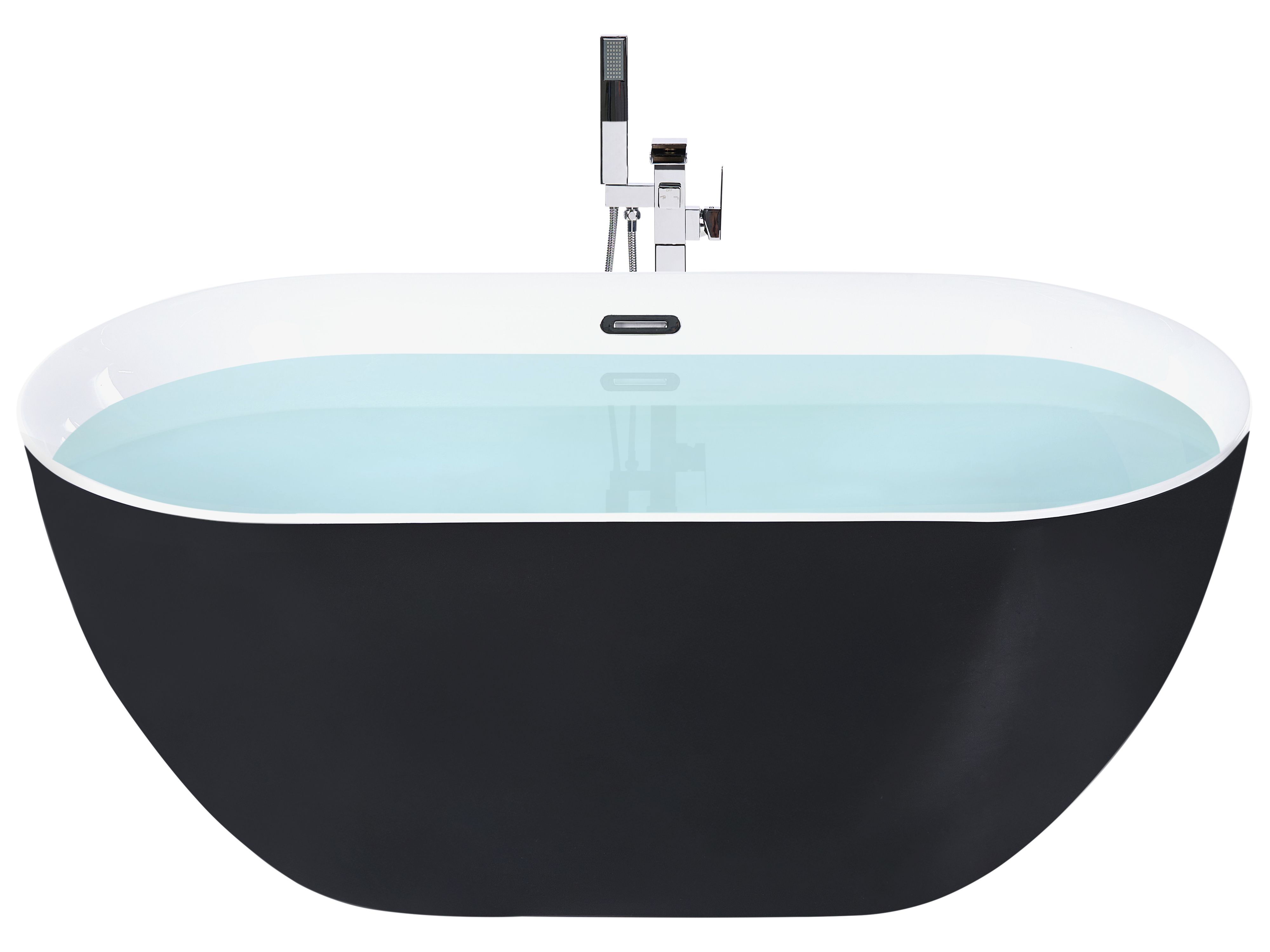 Freestanding Bathtub ULLUM 1500 x 750 mm Black
