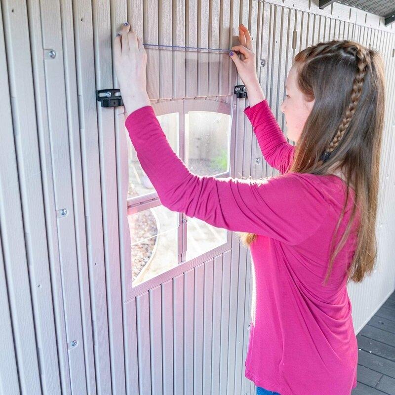 Lifetime Plastic Storage Shed 8 ft. W x 15 ft. D, Desert Sand - 60075 - Image 5 Lifetime Plastic Storage Shed 8 ft. W x 15 ft. D, Desert Sand - 60075 - Image 5