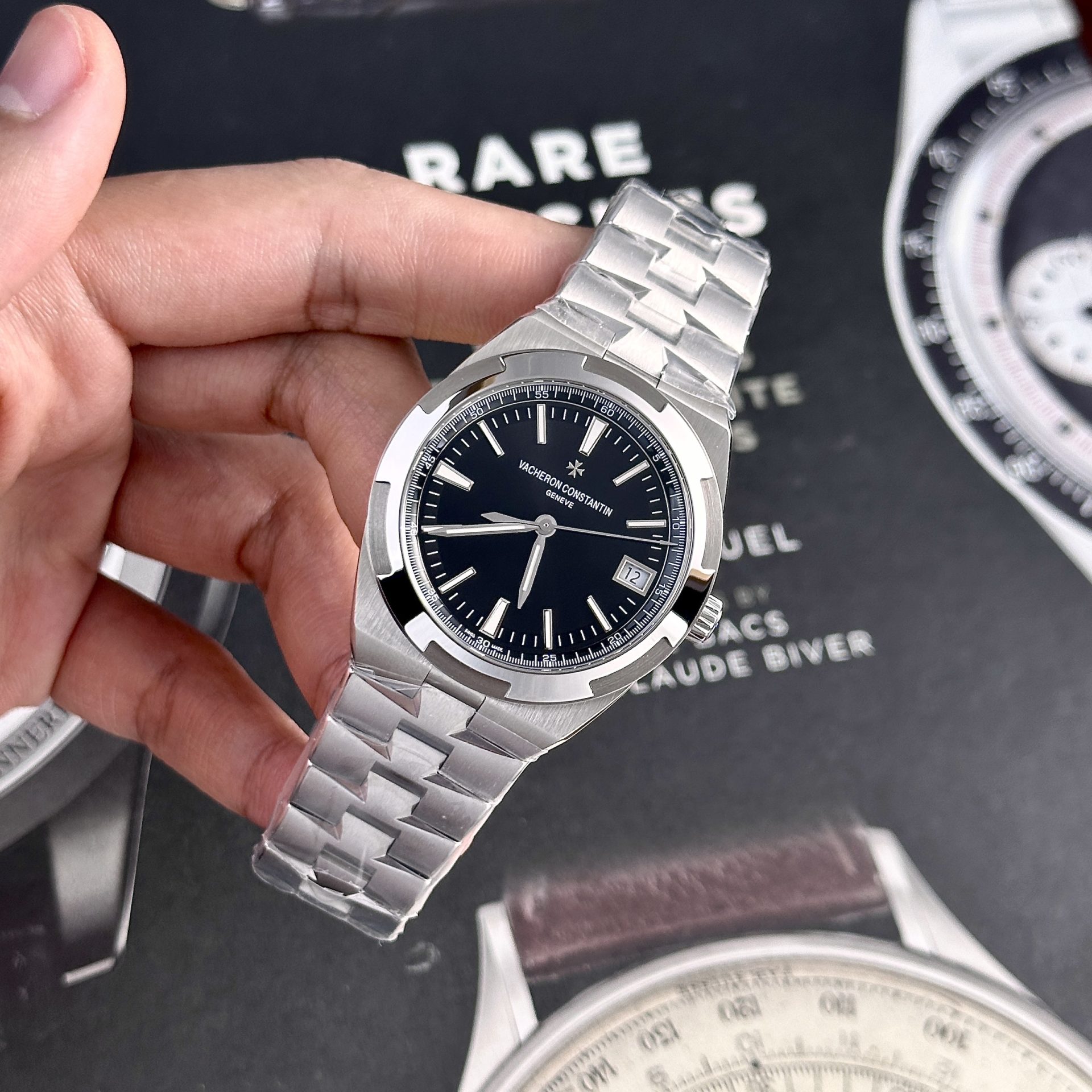 Vacheron Constantin Replica 11 Watch Overseas 4500V Black Dial Factory PPF 41mm - Top club