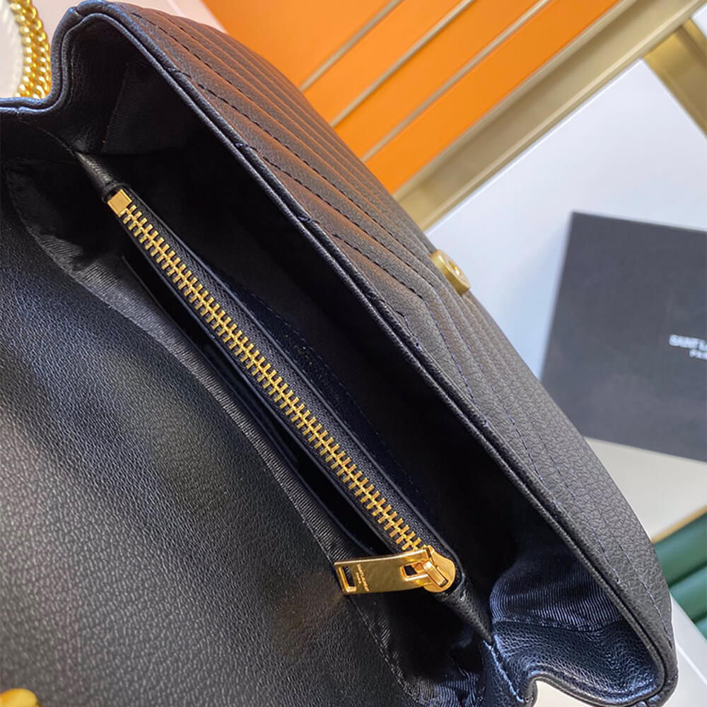 YSL Saint Laurent College Quilted-leather Satchel Bag1:1High-quality replica