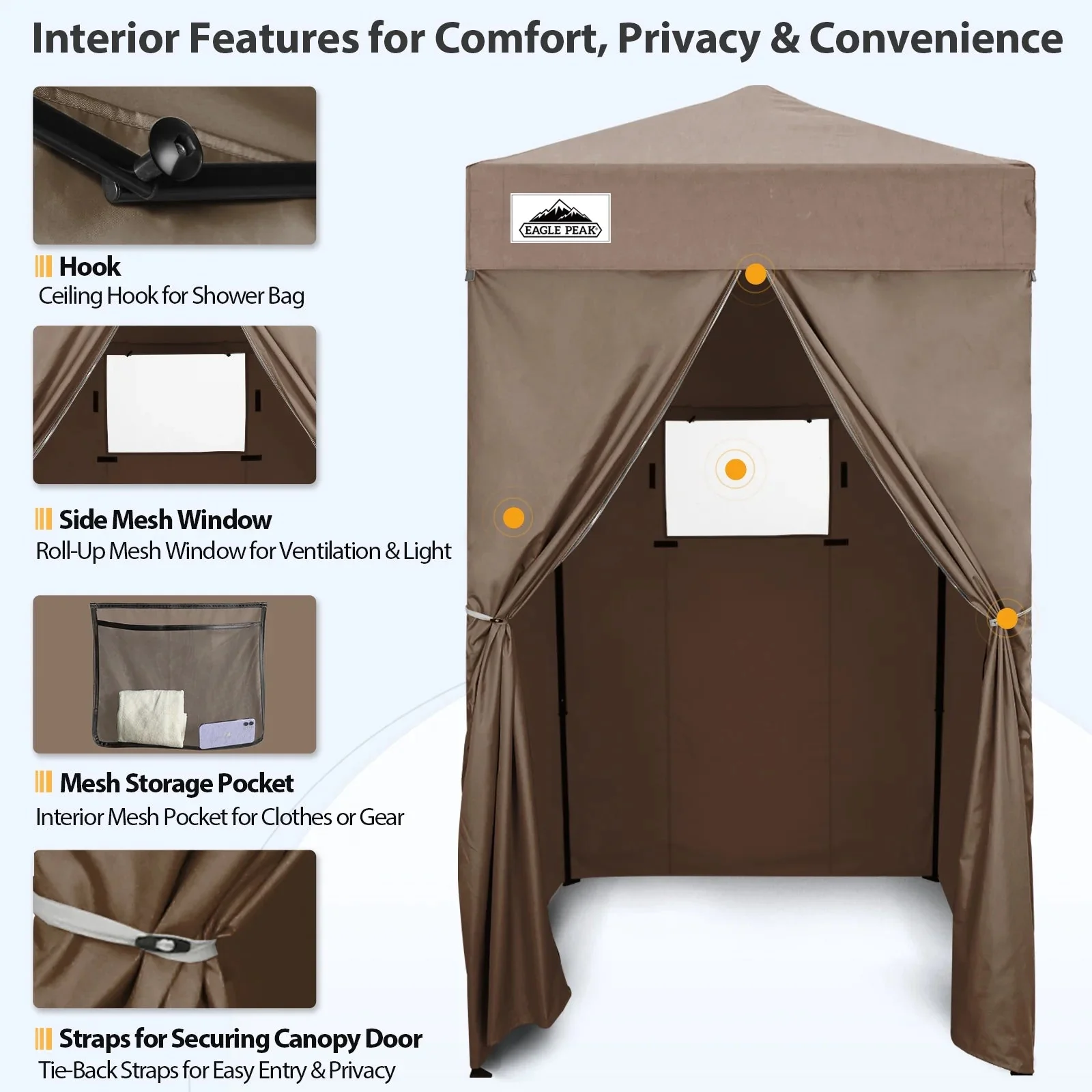 EAGLE PEAK Ultra Compact 4 ft x 4 ft Pop-Up Changing Room Canopy - Flex - Image 78 EAGLE PEAK Ultra Compact 4 ft x 4 ft Pop-Up Changing Room Canopy - Flex - Image 78