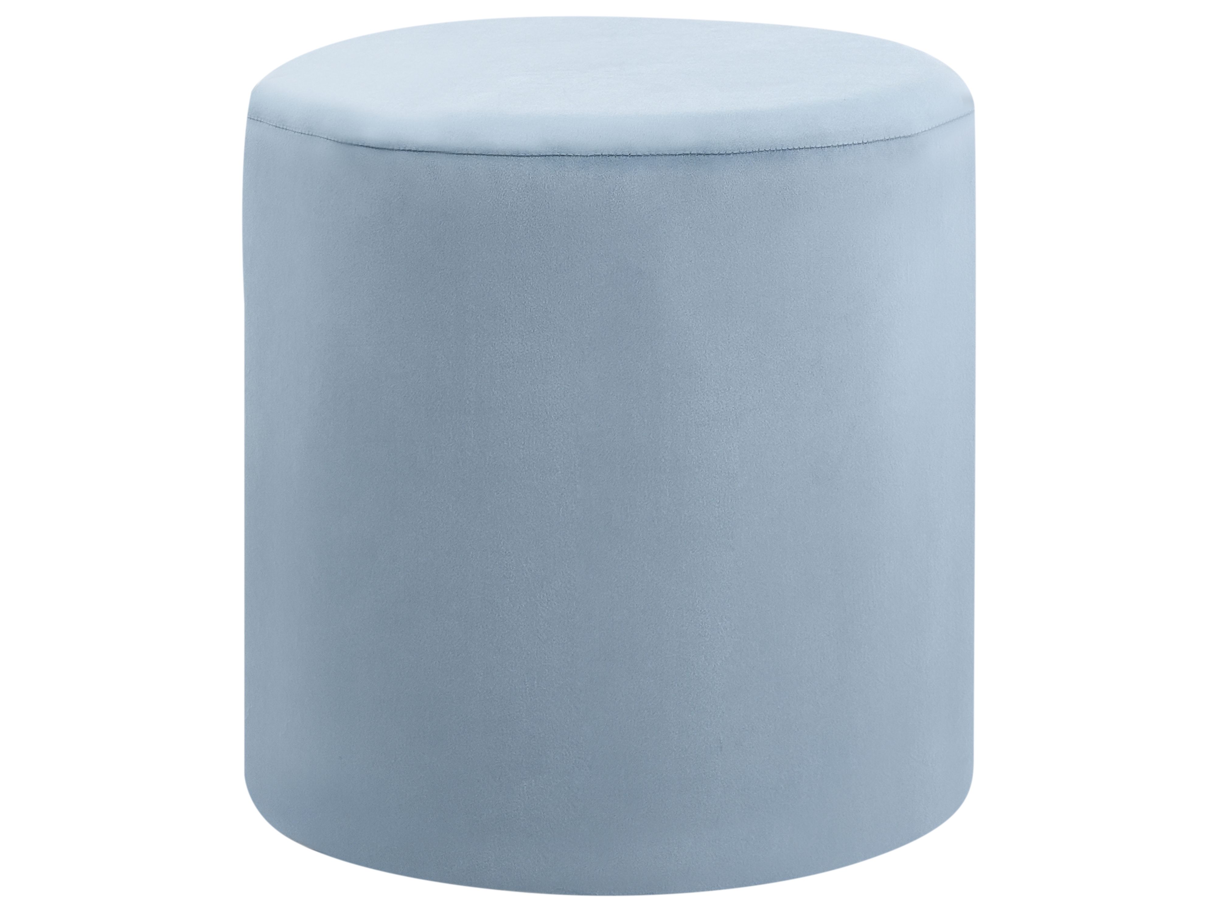 Pouffe LOVETT Velvet Light Blue
