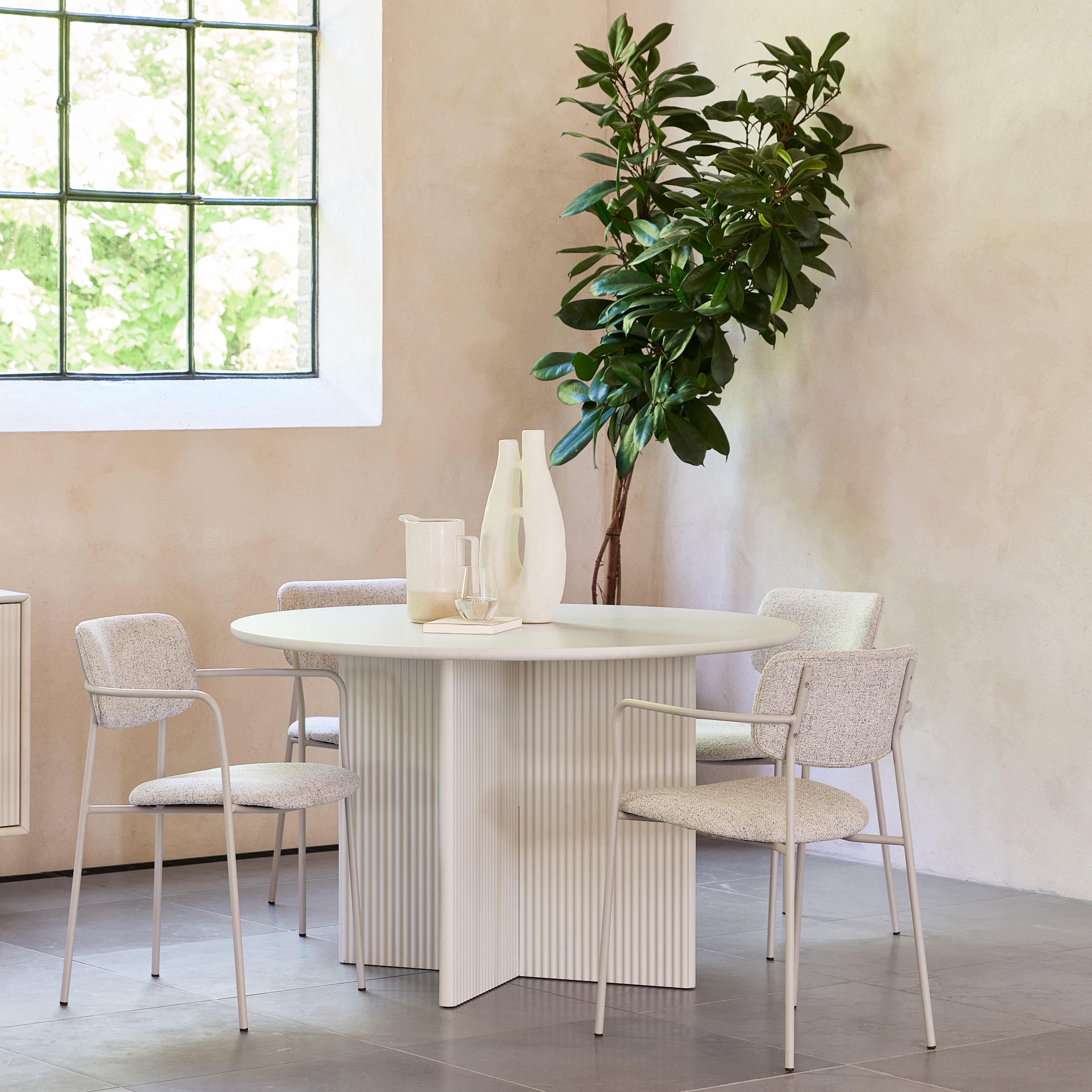Blokker Staple Eettafel Ø 110 cm - Greige