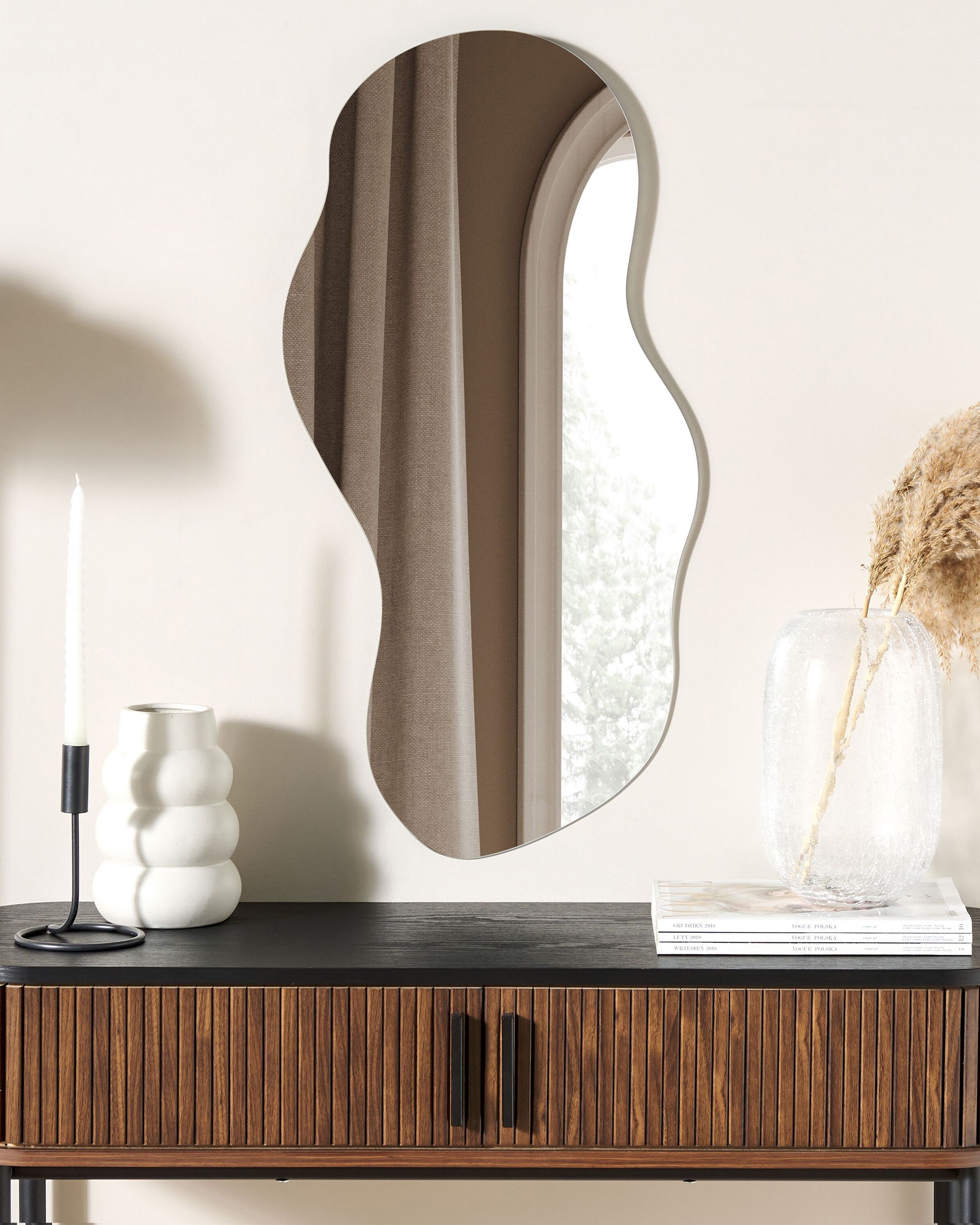 Wall Mirror AUXERRE 40 cm 80 cm Silver