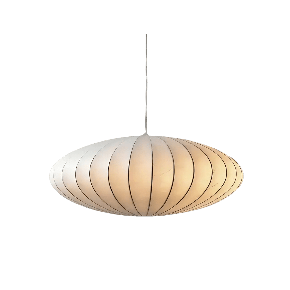 SilkenGlow – Japandi Hanglamp met Zachte Zijde & Minimalistisch Design