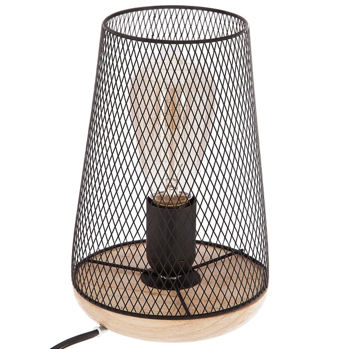 Lamp "Zely" black Black, H.23 cm