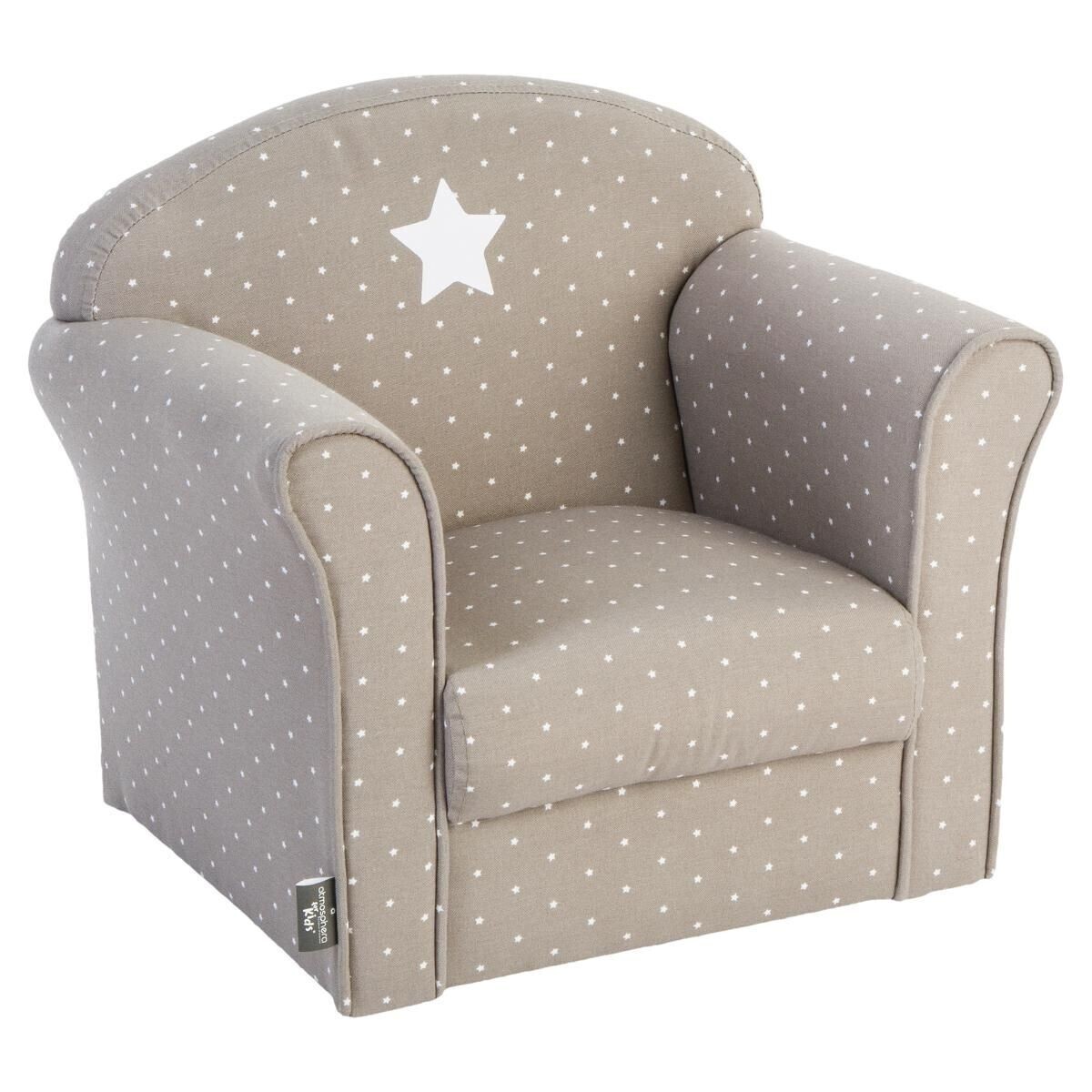 Kids armchair "Classique" Taupe grey