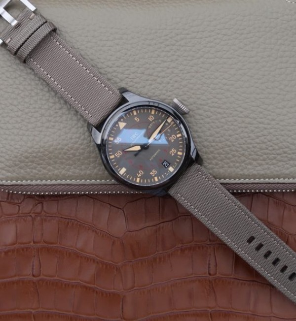 Replica IWC ZF Big Pilot 48mm IW501902 Real Ceramic Nylon Strap - Top club