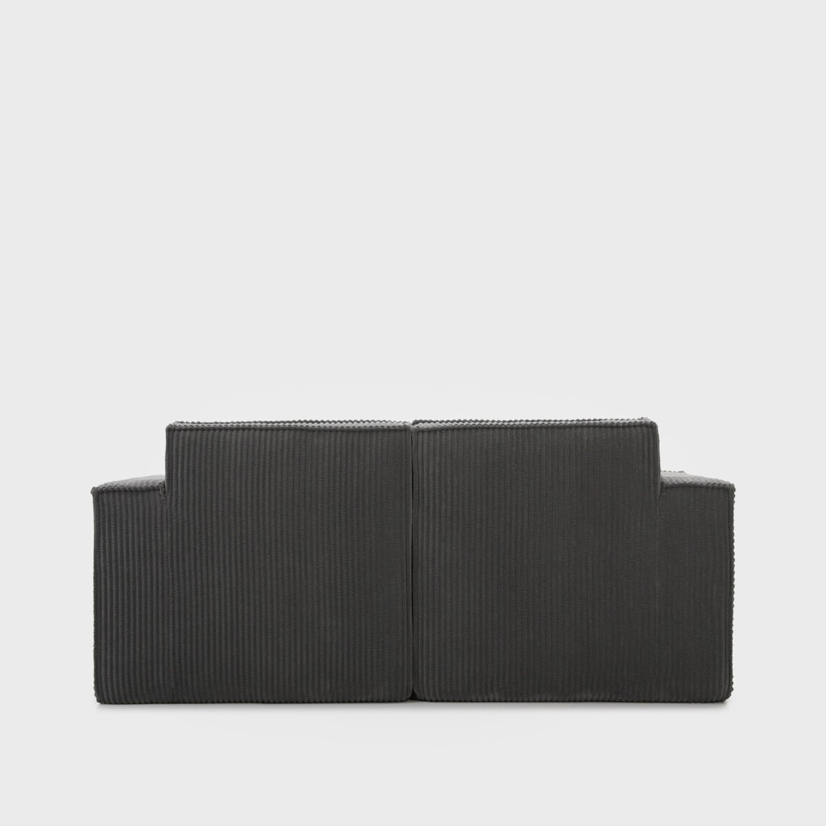 Sofa modułowa LYKKE 2-osobowa ciemnoszara piankowa sztruksowa 190x88x73 cm