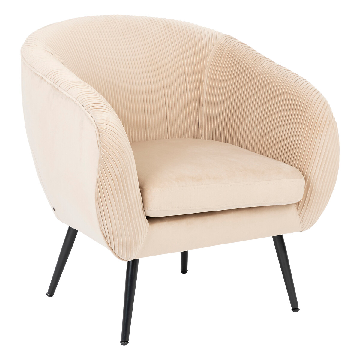 Armchair "Solaro" Velvet, Beige