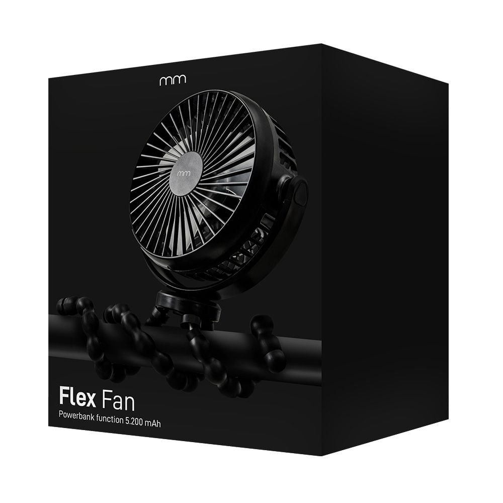 Wiatrak Flex Fan przenośny na baterie 15x7x32 cm