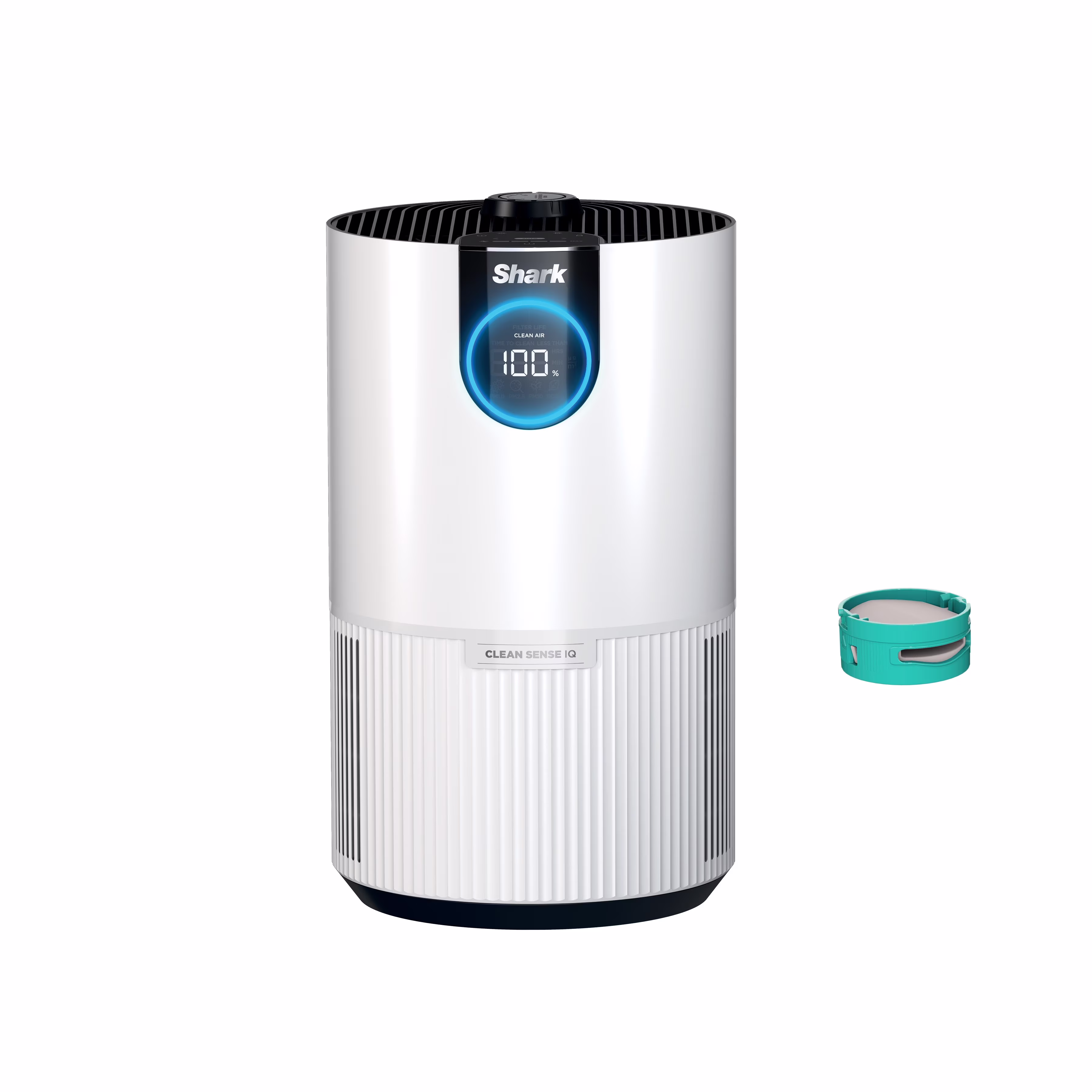 Shark Clean Sense Air Purifier with Odor Neutralizer Technology, HEPA Filter, 500 sq. ft., Captures 99.98% of Particles, Dust, Smoke & Allergens, Portable, White