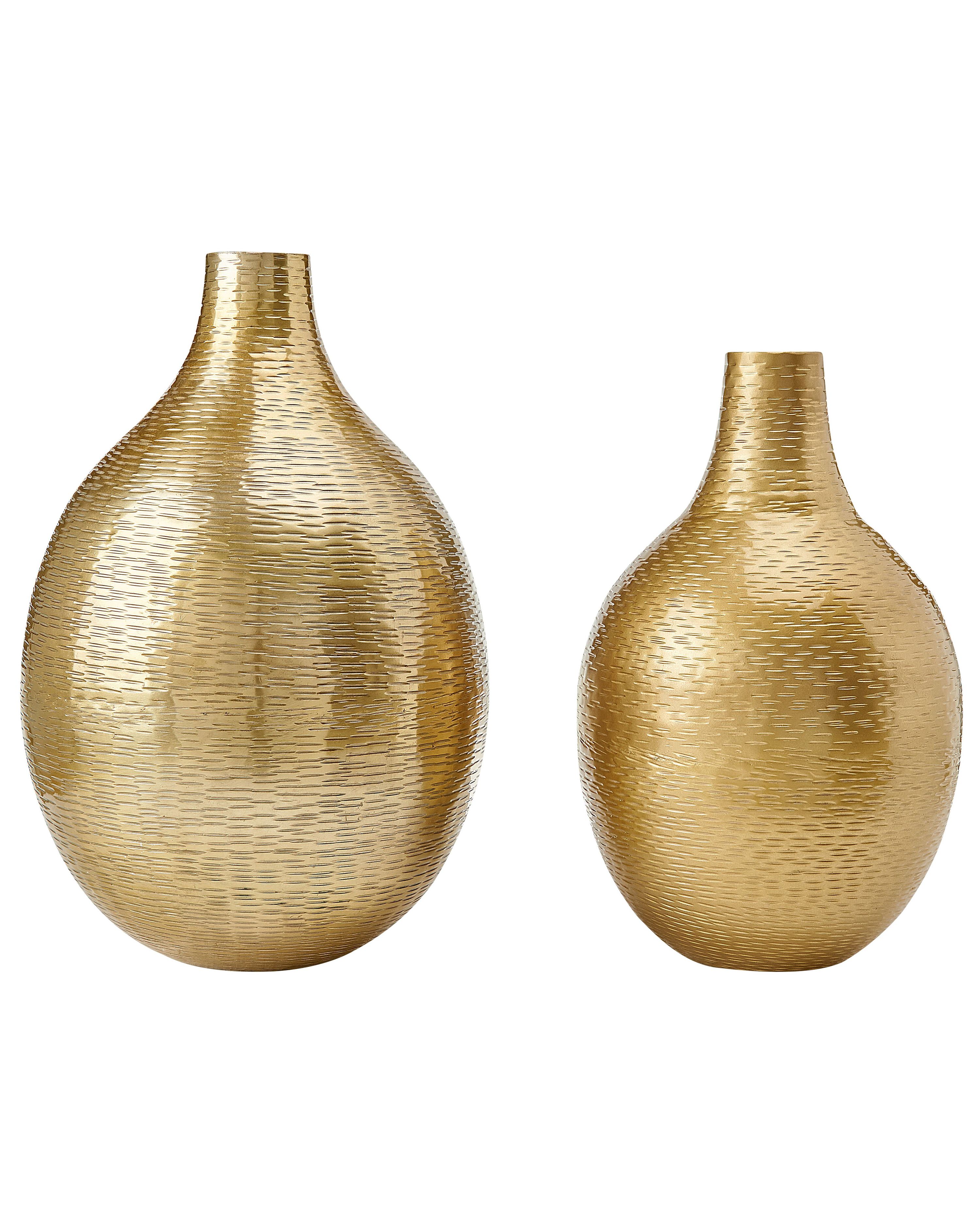 Flower Vase MOHENJO Metal 32/35 cm Gold