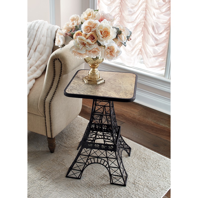 Eiffel Tower End Table - MIDNIGHT VELVET CATALOG