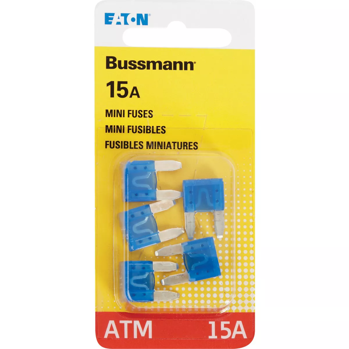 Bussmann 15A 32V ATM Blade Mini Automotive Fuse (5-Pack)
