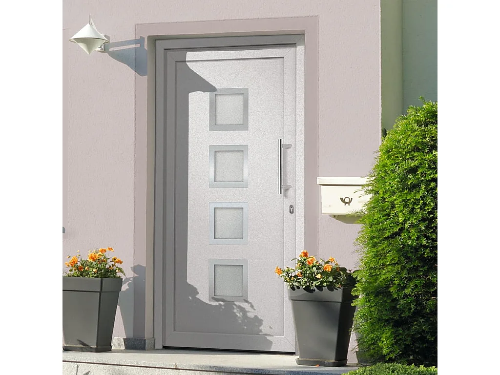 Porte d'entrée Blanc 98x200 cm