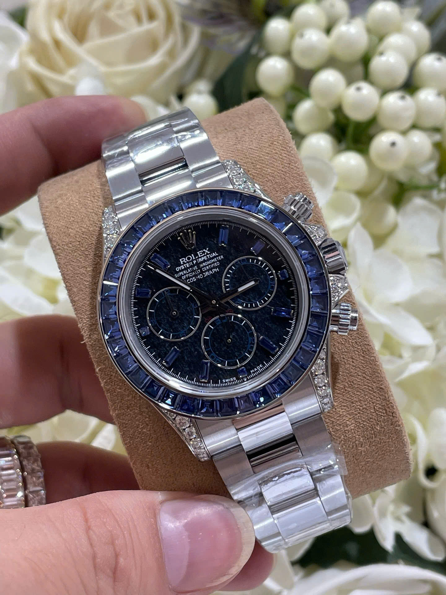 Rolex Daytona 126599TSA Imitation Watches 18K White Gold Wrapped   Synthentic Sapphire 40mm - Elite Watch Atelier