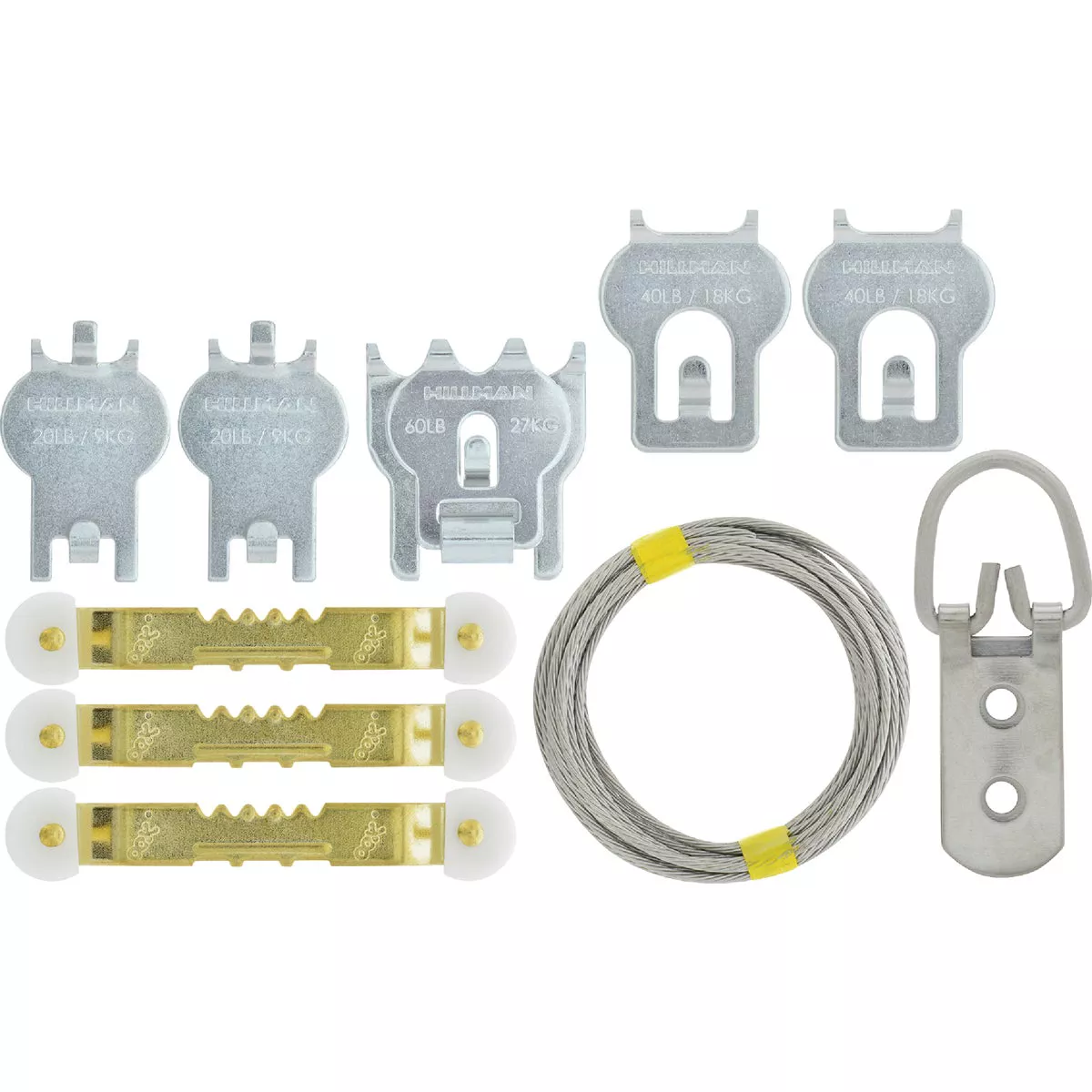 High and Mighty 20 Lb. to 60 Lb. Picture Hanger Kit (13-Piece)