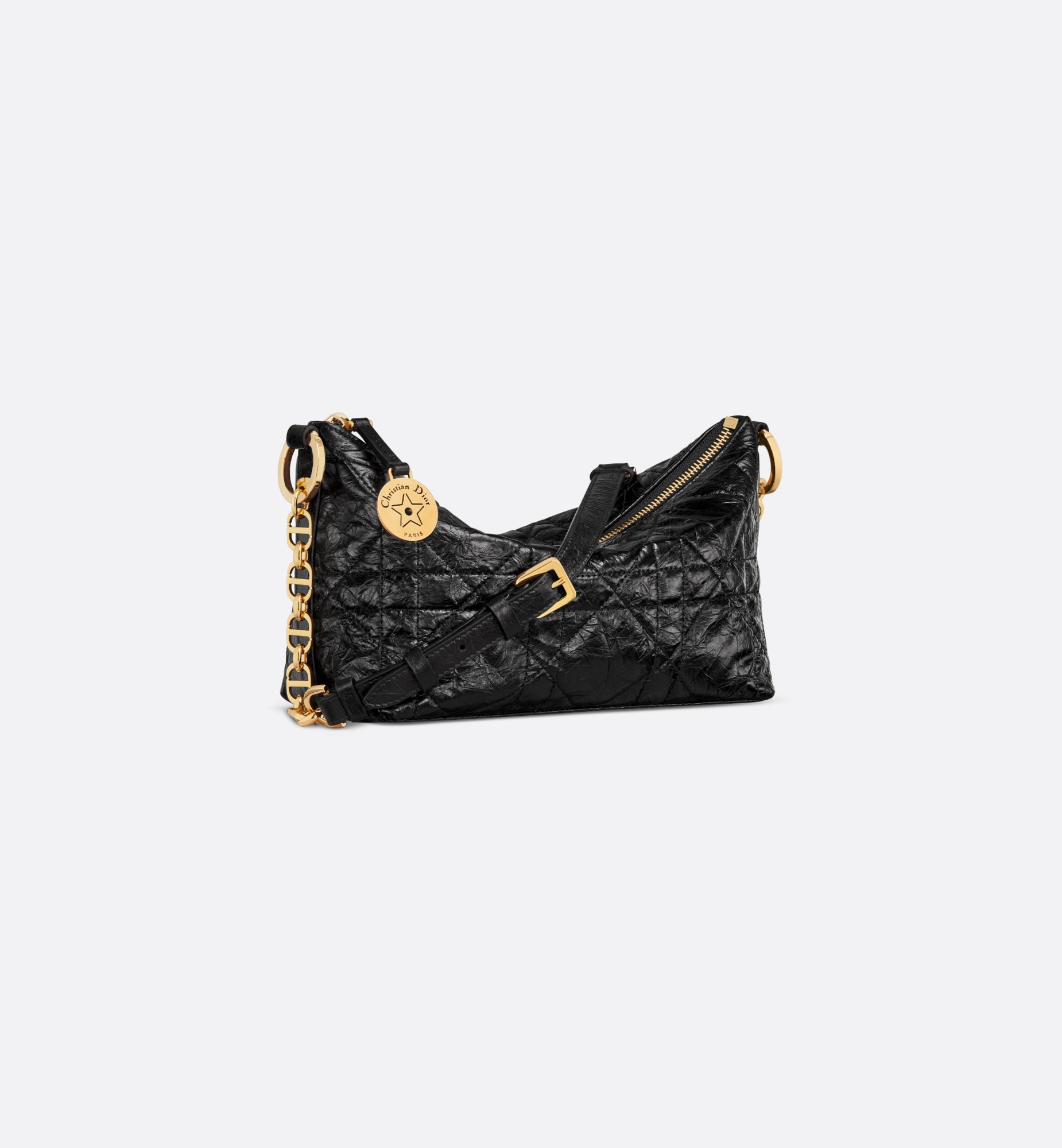 Christian Dior Diorstar Hobo Bag With Chain Bag Black For Women S3202UNIO_M900- 28.5 Cm/ 11 Inches1:1High-quality replica