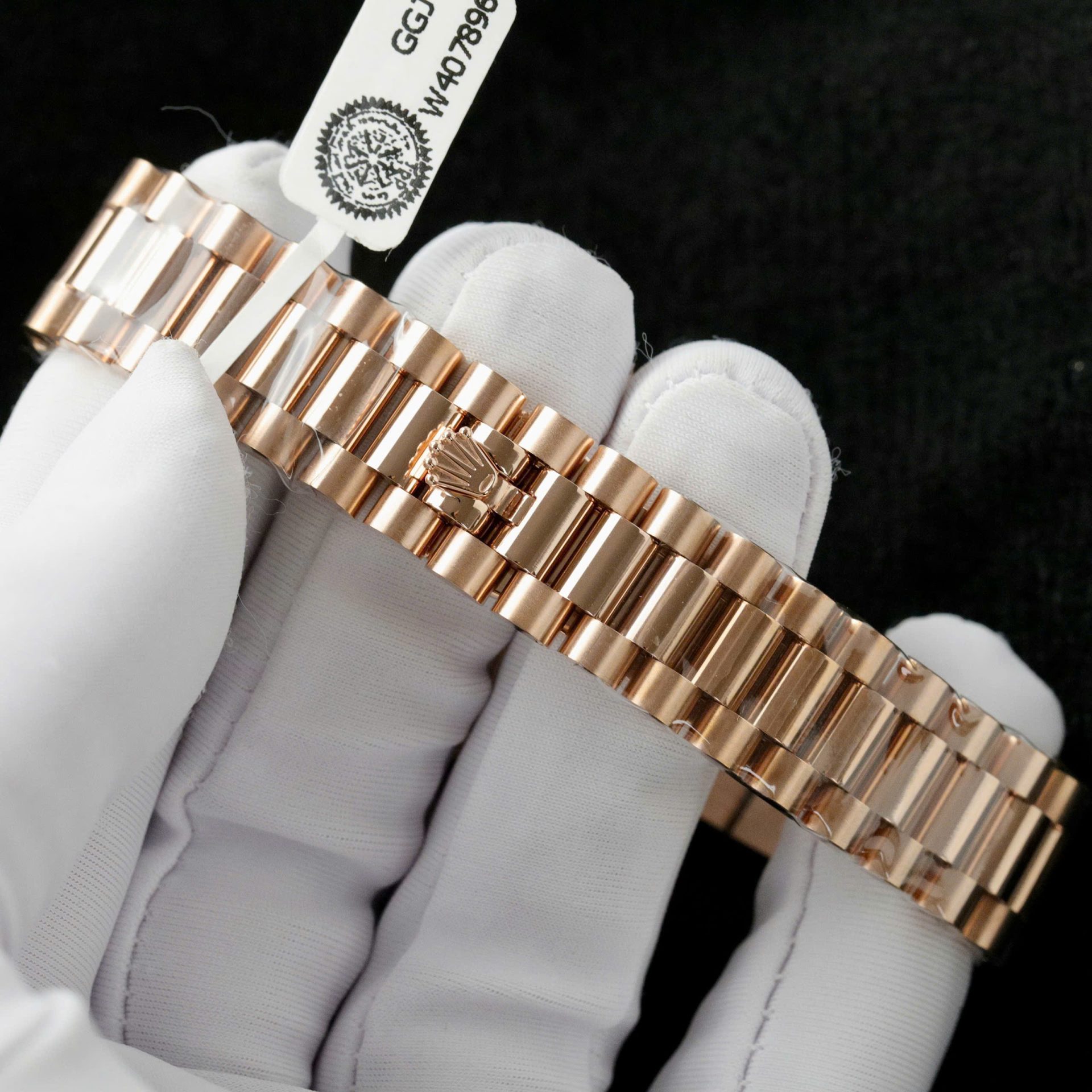 Rolex DateJust Butterfly Dial Copies Watches Rose Gold Wrapped 18K + Diamonds Moissanite 31mm - Top club