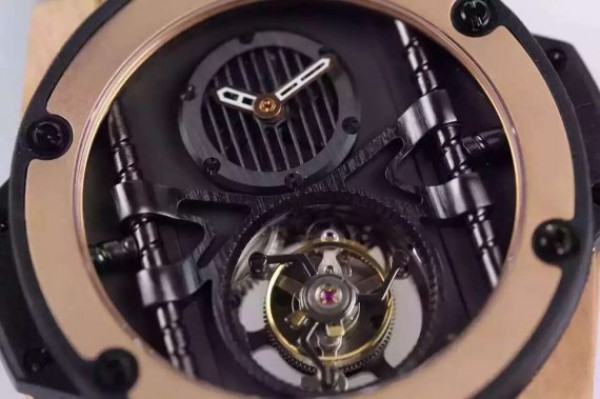 Replica Hublot Big Bang 44mm Vendome Real Tourbillon Rose Gold Black Rubber Strap - Top club