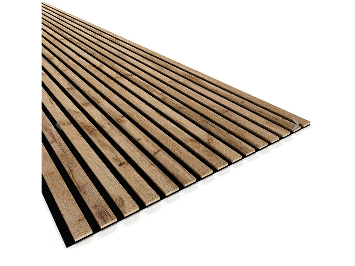 Protocole Home Panneaux muraux à tasseaux BELLA HAIR 278 x 60 cm MDF avec feutrine acoustique.