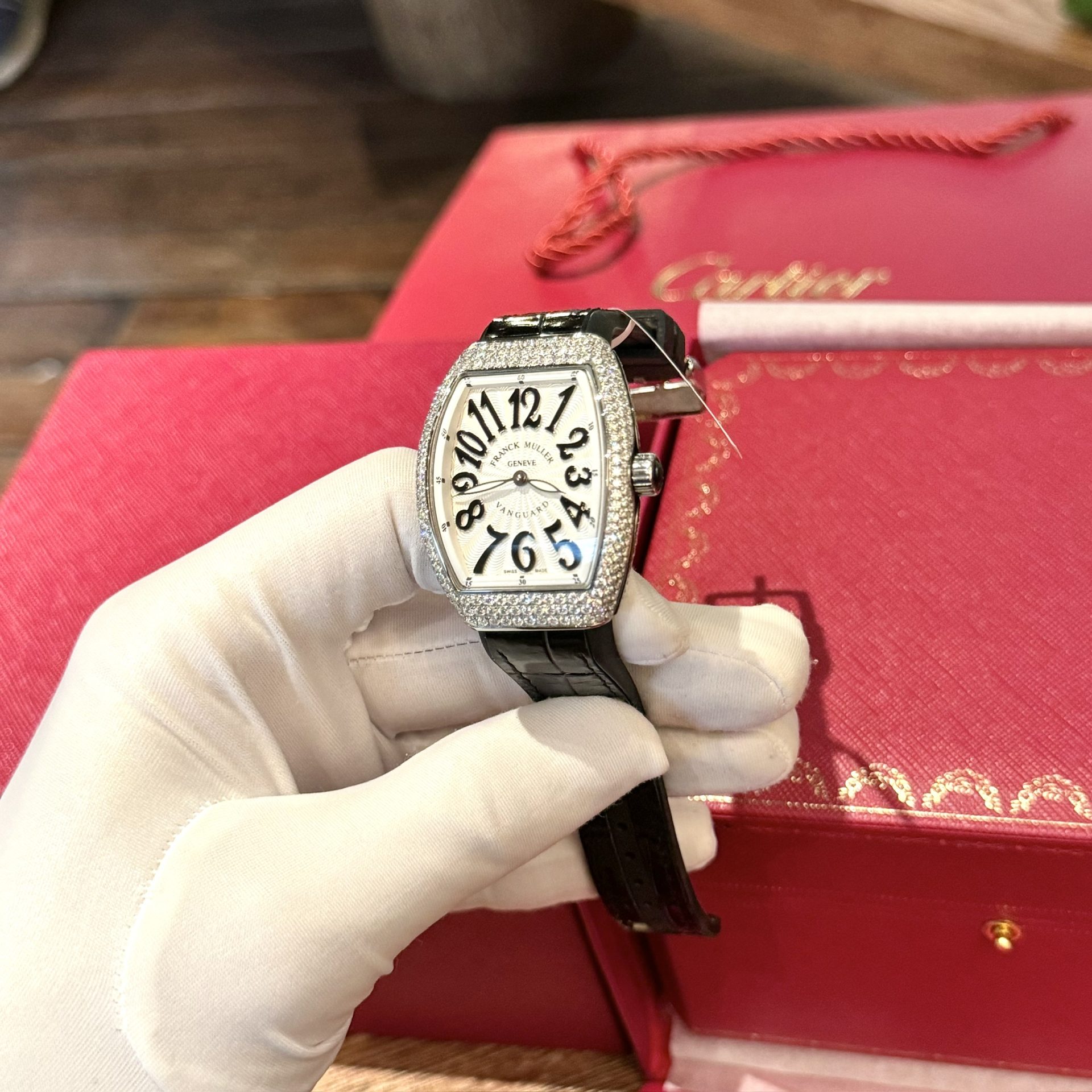 Franck Muller V32 Best Replica Watch Diamonds Moissanite Custom 36mm - Top club
