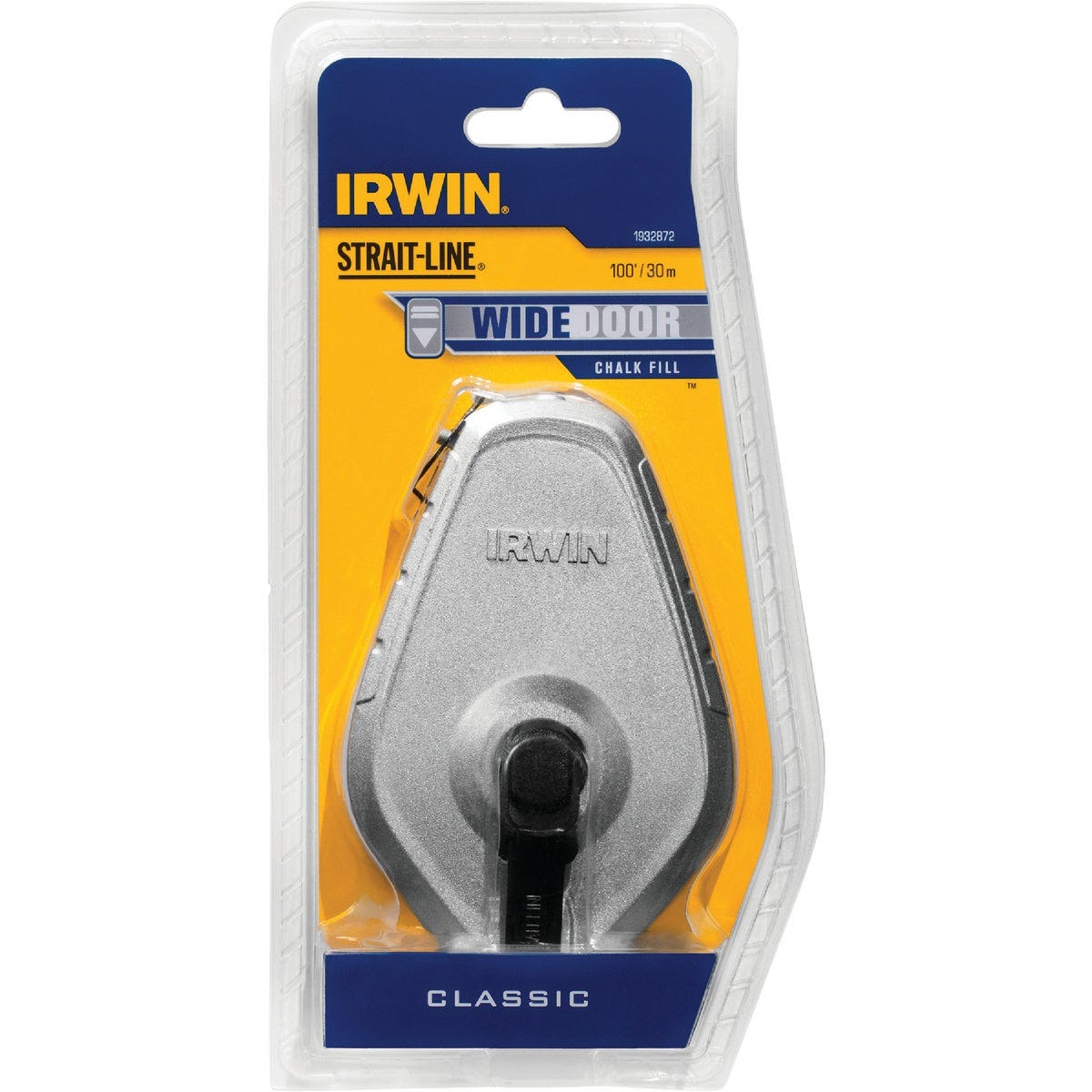 Irwin STRAIT-LINE 100 Ft. Classic Aluminum Chalk Line Reel