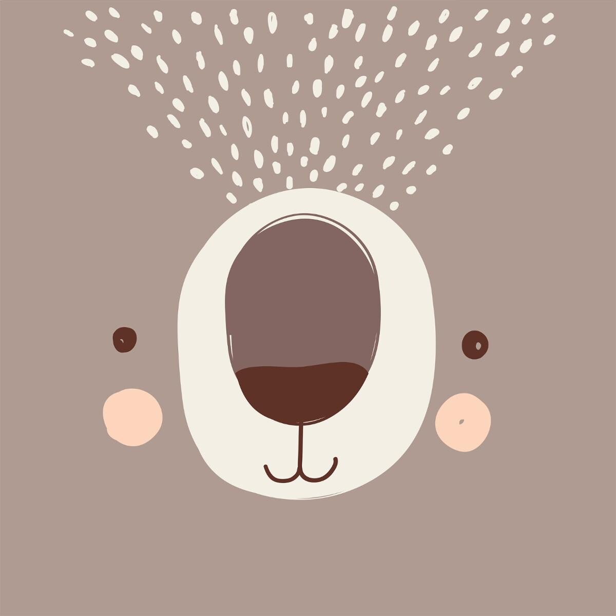 Kids bed linen set "Bear" Cotton, 140x200 cm