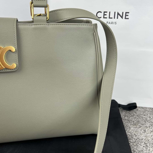 CELINE APPOLINE Medium Size Handbag – Premium Celine 1:1 Replica Gray Green