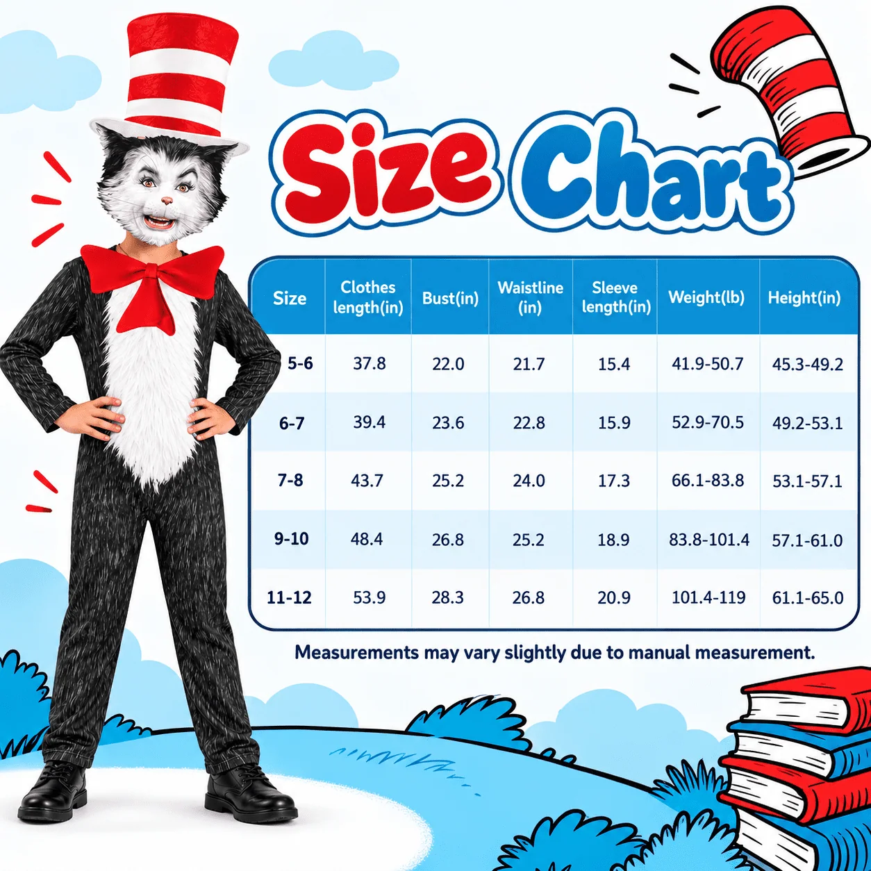 4-Piece Cat Halloween Cosplay Costume for Kids, Scary Cat Jumpsuit Set with Mask, Striped Hat & Bow Tie for Boys & Girls, Ages 11-12 - Image 7 4-Piece Cat Halloween Cosplay Costume for Kids, Scary Cat Jumpsuit Set with Mask, Striped Hat & Bow Tie for Boys & Girls, Ages 11-12 - Image 7
