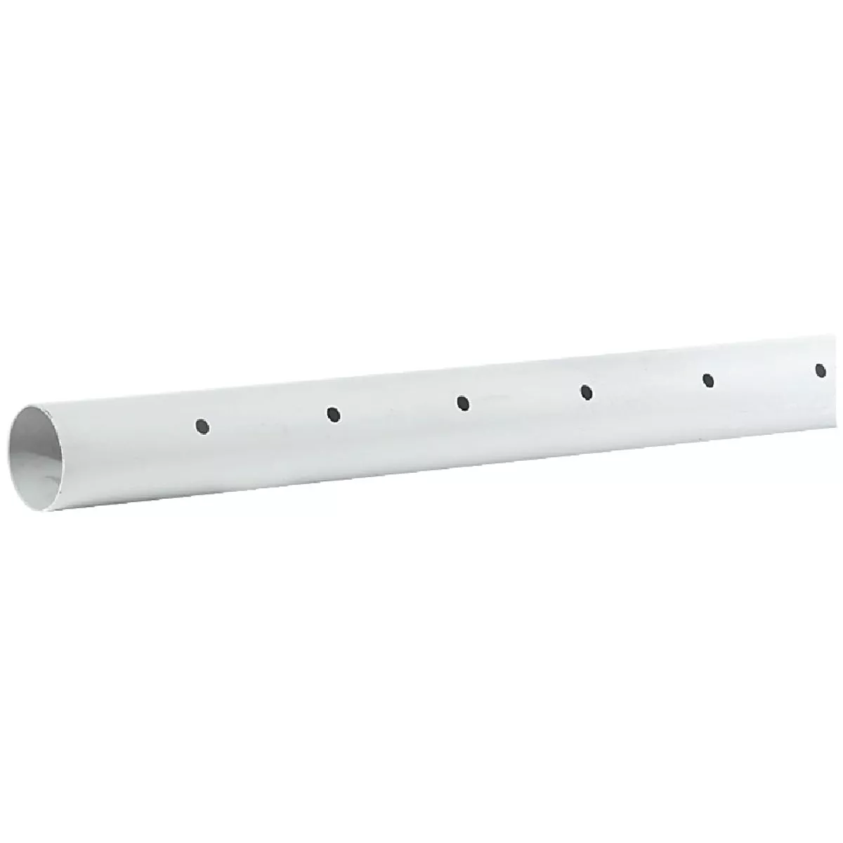 Charlotte Pipe 3 In. x 10 Ft. Perforated PVC Drain and Sewer Pipe, Belled End (2-Row)