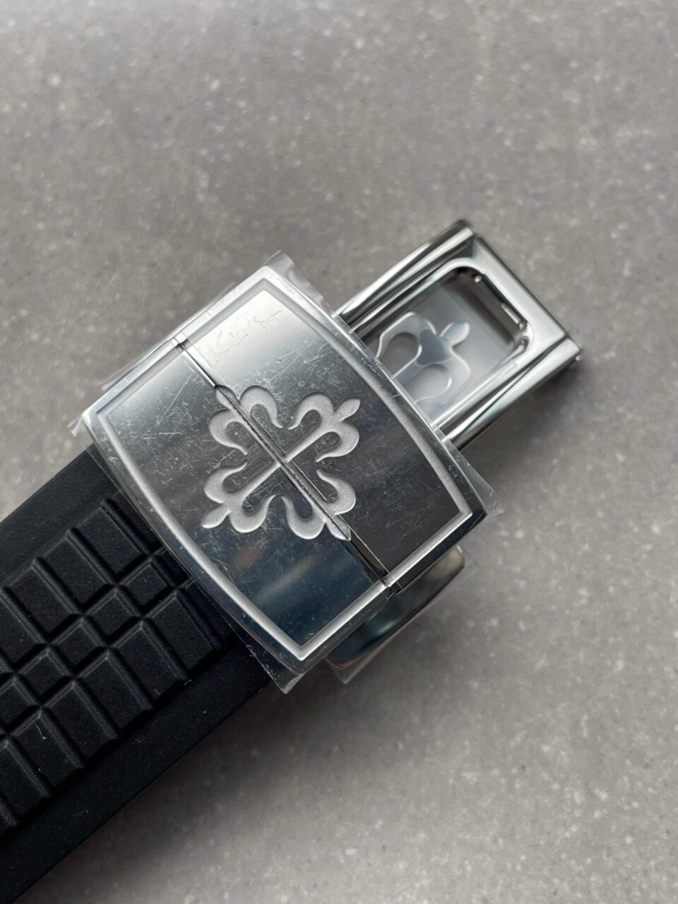 Replica PATEK PHILIPPE Aquanaut 5167 SS 3KF Best Edition Gray Dial on Black Rubber Strap A324 Super Clone V2 - Top club