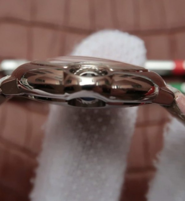 Replica Cartier Ballon Bleu Ladies 28MM White Dial Pink Leather Strap Ronda Quartz - Top club