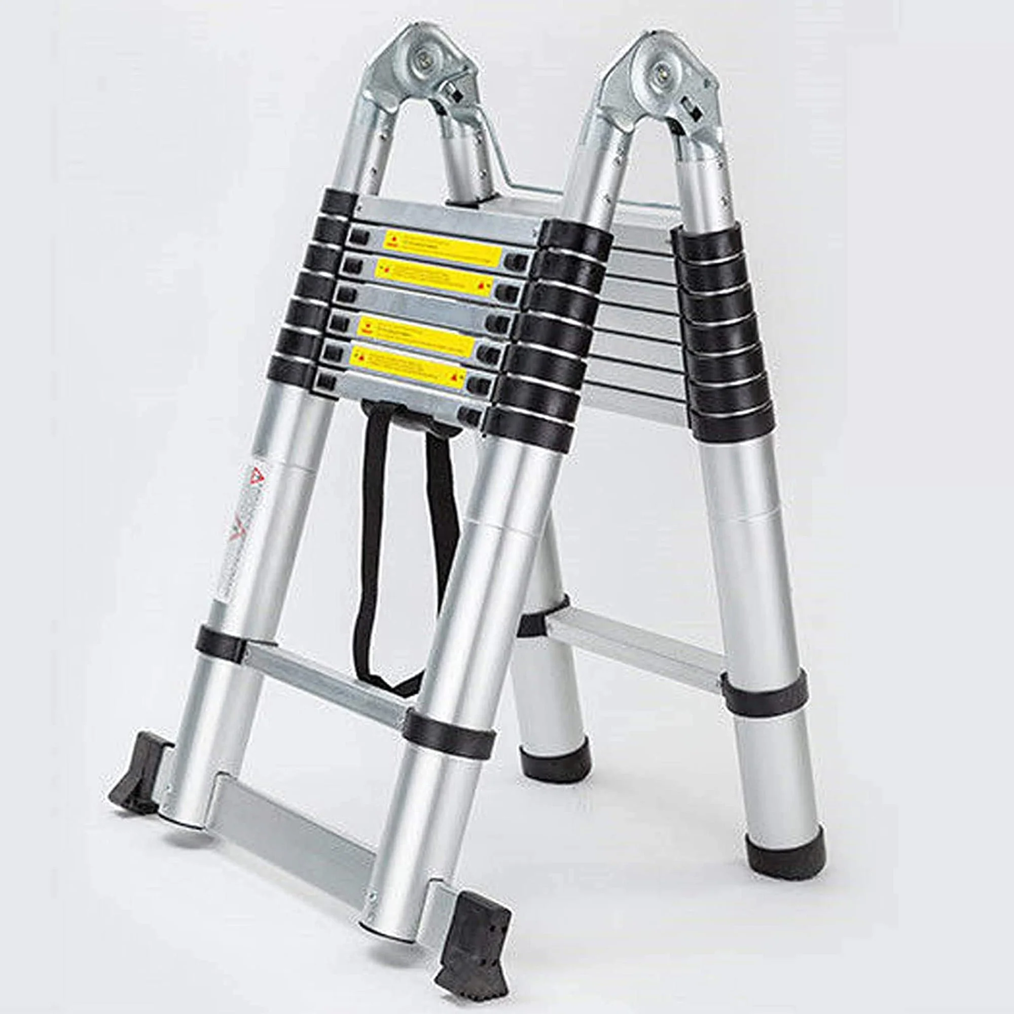 Bowoshen Telescopic Loft Ladder 16.5Ft Extendable Collapsible Step Ladders Securing Bolt 330lb Loading EN131 Certified - Image 8