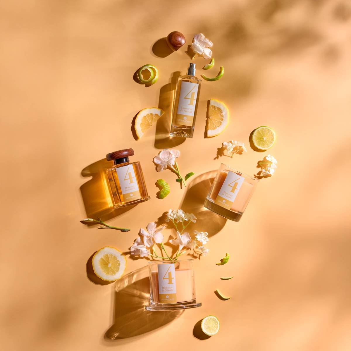 Scented Candle "Numia" Floral Scent, Neroli, 180g