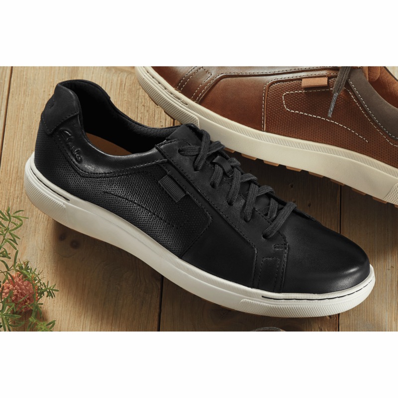 Clarks Leather Mapstone Lace-Up Shoe for Men - MIDNIGHT VELVET CATALOG