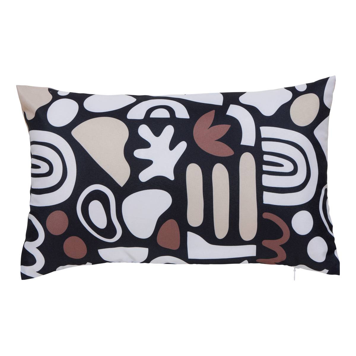 "Nolan" Outdoor Cushion Cover 50 x 30 cm, Polyester, Black