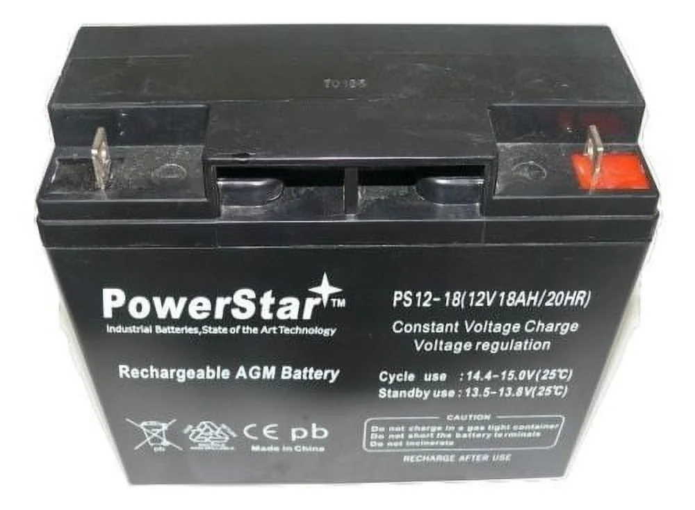 2 Pack - 12V 18Ah Wheelchair Mobility Scooter Battery Replaces 17Ah