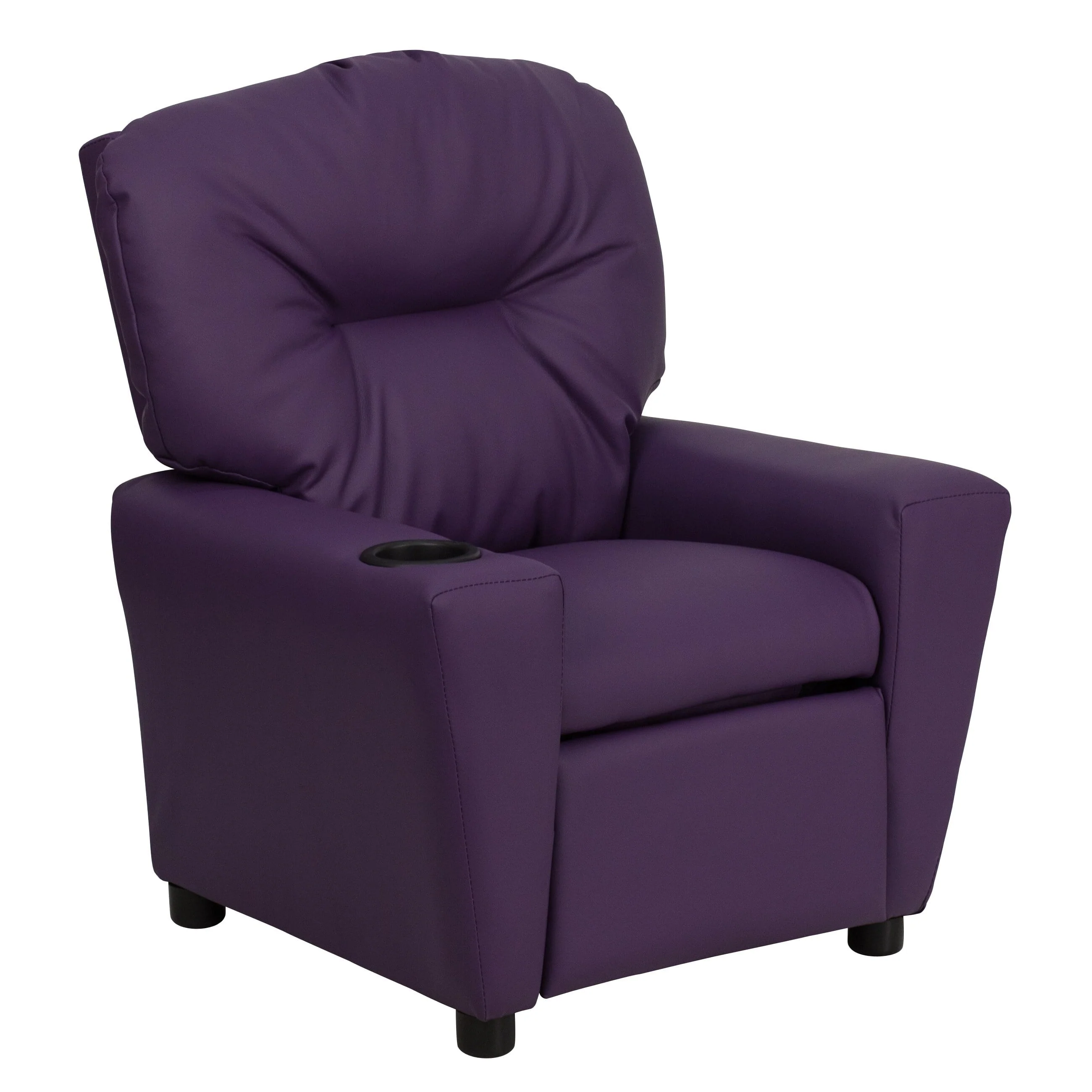 Lancaster Home Contemporary Kids Recliner with Cup Holder Brown Microfiber - Image 18